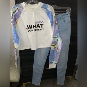 DONATED. Crop sweatshirt. Never worn.